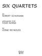 SIX QUARTETS FRENCH HORN QUARTETS cover